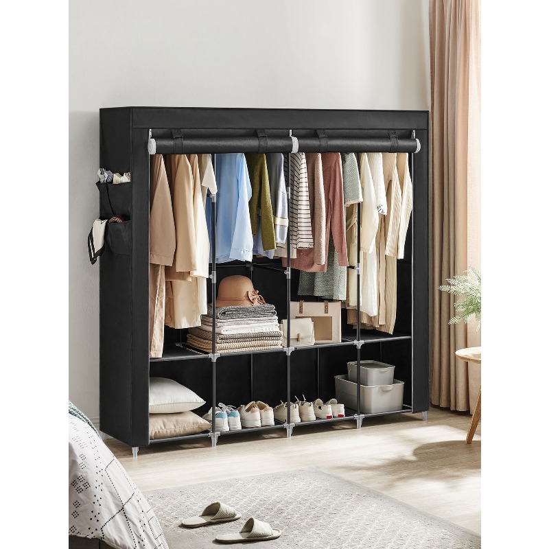 Wardrobe Closet Portable Fabric Cover - Lemari Portabel, Organizer Lemari Pakaian dengan