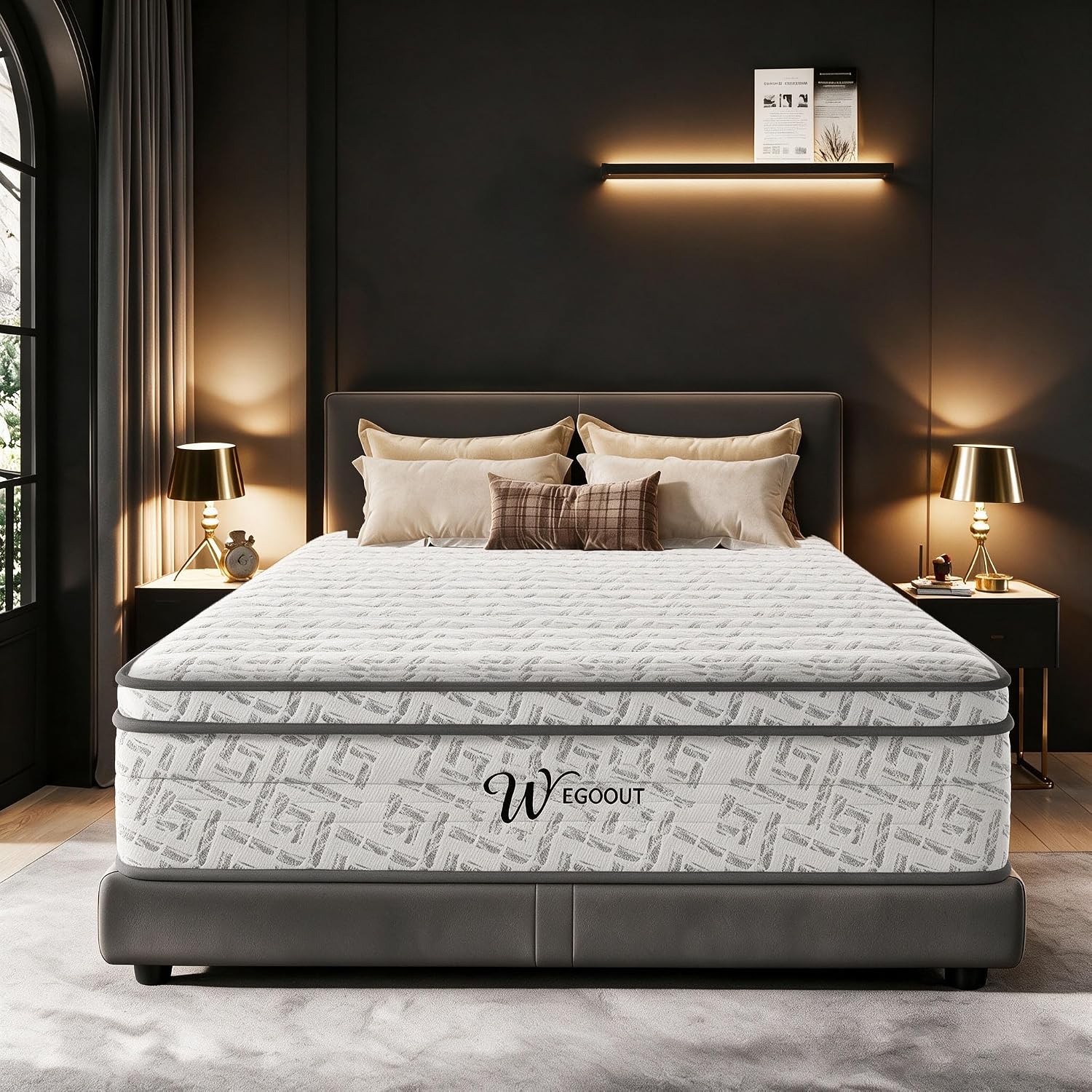 Memory Foam Mattress In A Box Queen - Kasur Queen Size 12 Inci, Kasur