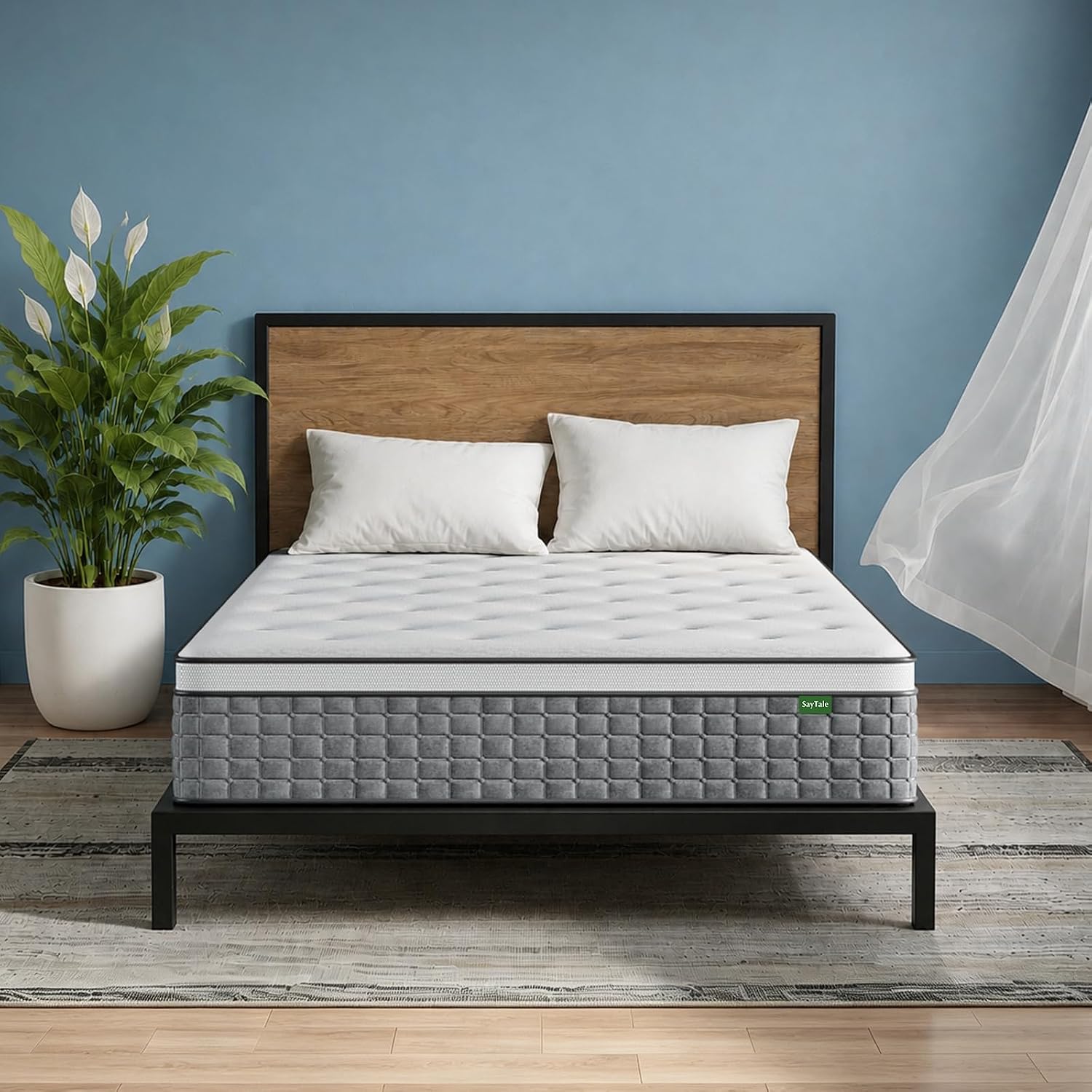 Memory Foam Mattress In A Box Queen - Kasur Queen, Kasur Ukuran Queen Hybrid