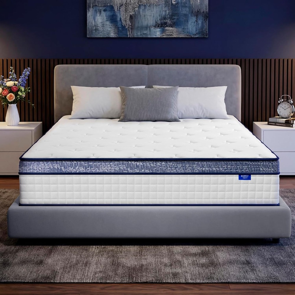 Memory Foam Mattress In A Box Queen - Kasur Queen, Kasur Hybrid Ukuran Queen