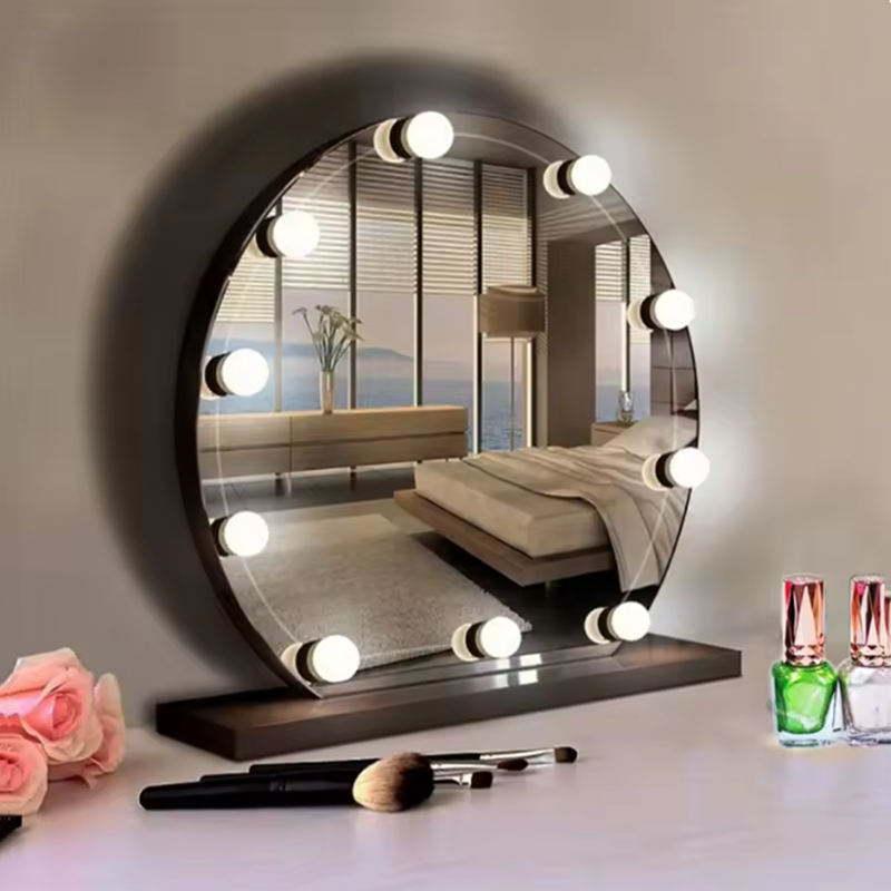 Lampu Rias Hollywood dengan Ce - Dressing Table Vanity With Lighted Mirror ulasan dan harga