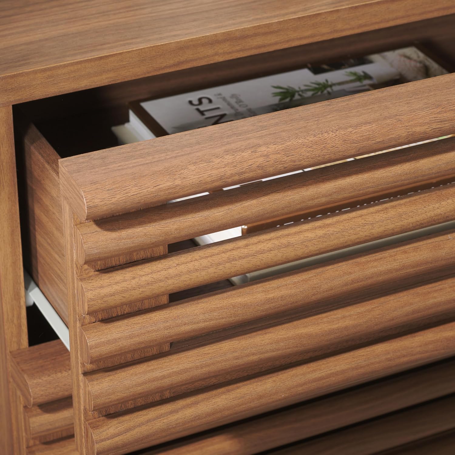 Meja Nakas 2 Laci Averi Dark W - Solid Wood Nightstand 2 Drawers ulasan dan harga