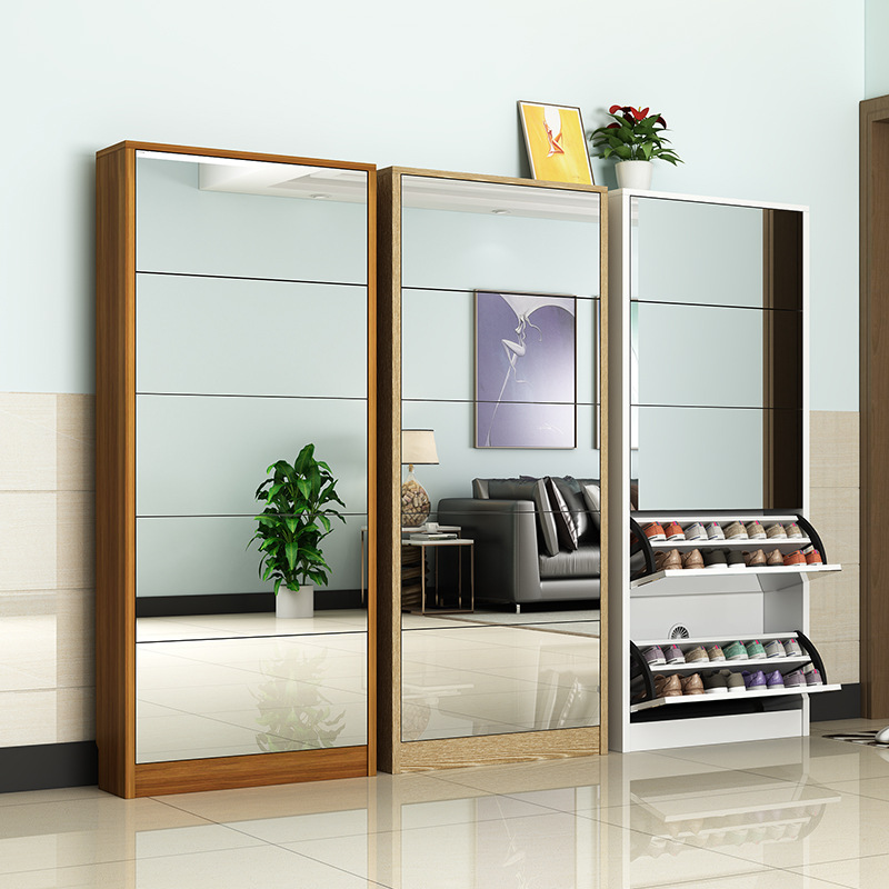 Lemari Sepatu Kayu Modern deng - Shoe Rack Cabinet Narrow Entryway ulasan dan harga