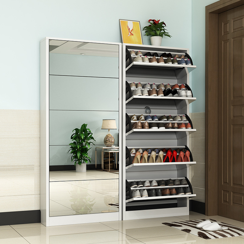 Lemari Sepatu Kayu Modern deng - Shoe Rack Cabinet Narrow Entryway ulasan dan harga