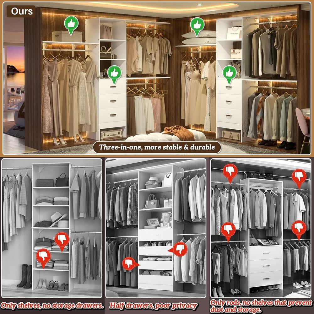 Sistem Lemari 8T, Sistem Organ - Bedroom Furniture ulasan dan harga