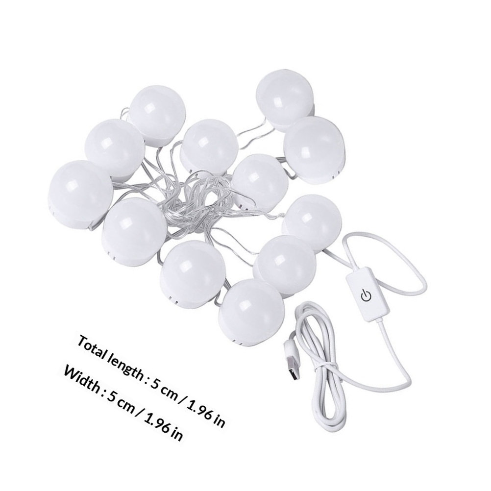 1 Set Lampu Cermin Rias LED, L - Dressing Table Vanity With Lighted Mirror ulasan dan harga