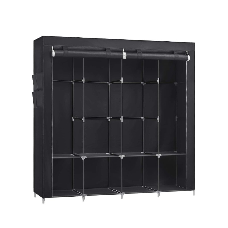 Lemari Portabel, Organizer Lem - Wardrobe Closet Portable Fabric Cover ulasan dan harga