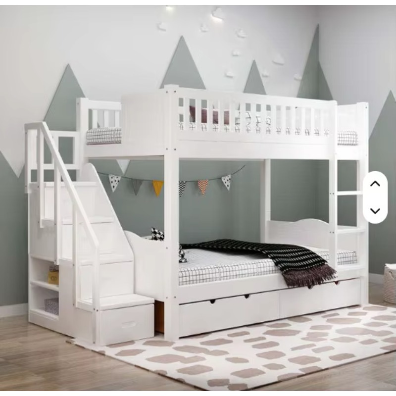 Tempat Tidur Anak Tingkat Dua  - Bunk Bed With Stairs And Slide ulasan dan harga
