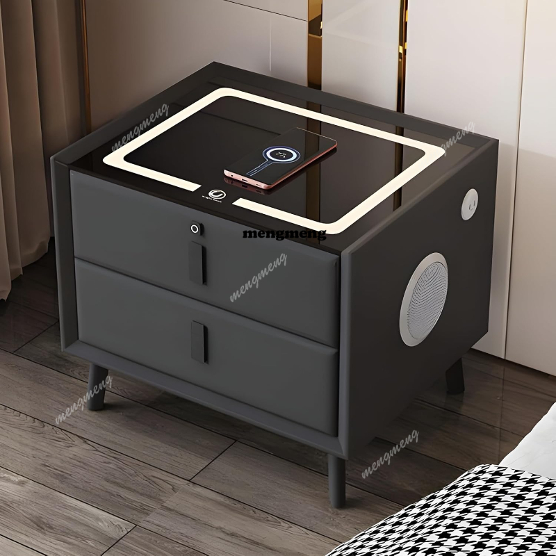Meja Nakas Kayu Solid dengan P - Solid Wood Nightstand 2 Drawers ulasan dan harga