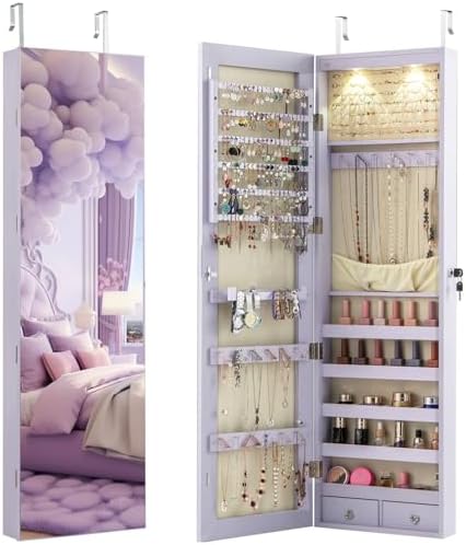 Lemari Perhiasan yang Dipasang - Full Length Mirror Jewelry Armoire ulasan dan harga
