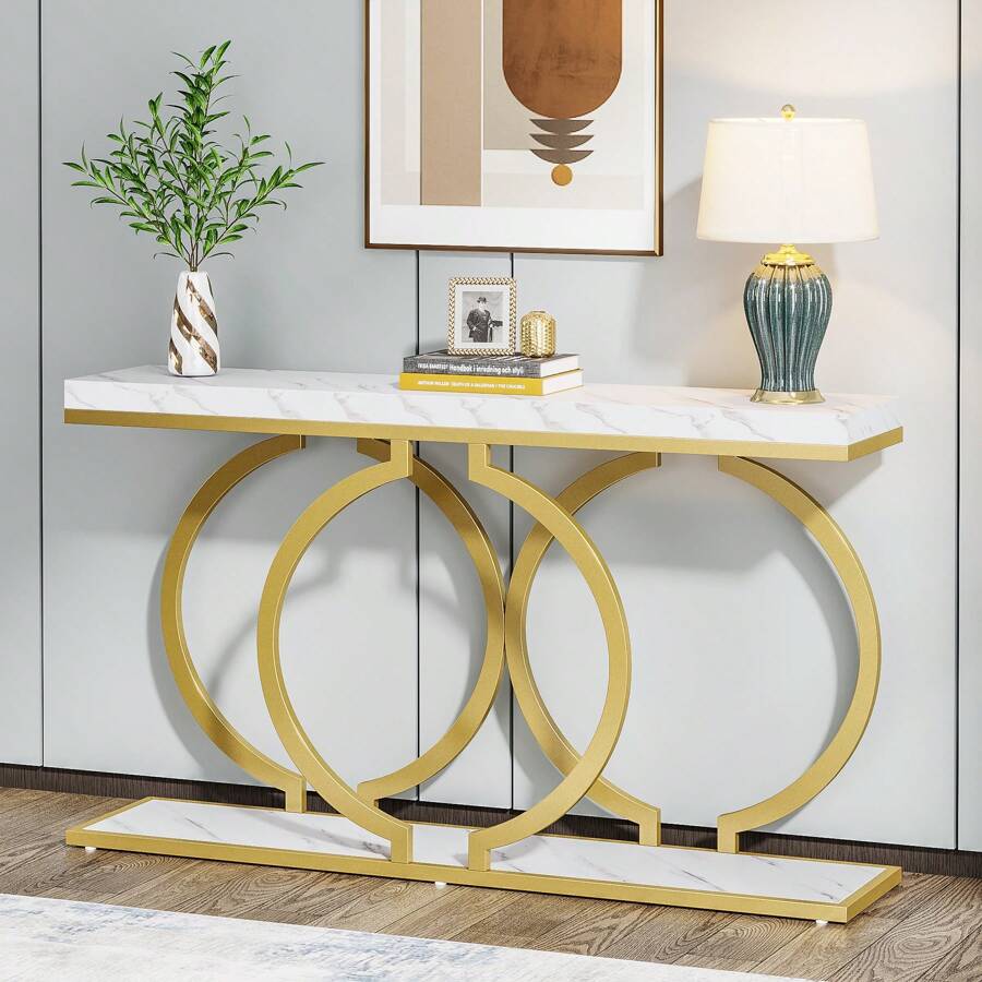 Meja Konsol Emas Modern Ukuran - Tables ulasan dan harga