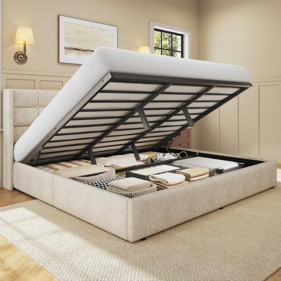 Rangka Tempat Tidur dengan Pen - Gas Lift Storage Bed Hydraulic ulasan dan harga