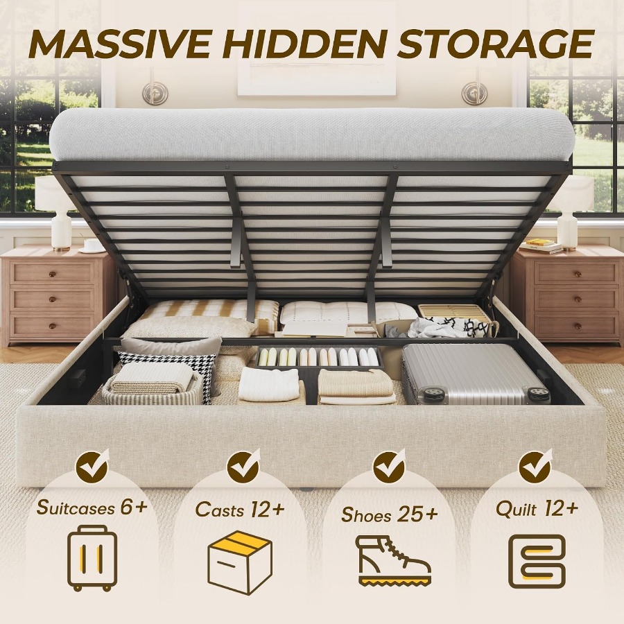 Rangka Tempat Tidur dengan Pen - Gas Lift Storage Bed Hydraulic ulasan dan harga