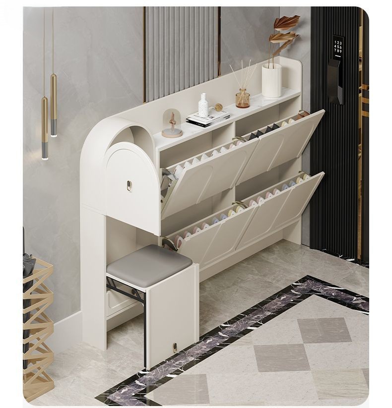 Lemari Sepatu, Rak Sepatu Kayu - Shoe Rack Cabinet Narrow Entryway ulasan dan harga
